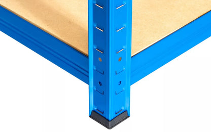 5 Tier Blue Metal Garage Shelving Unit 1000kg 180 x 120 x 40cm