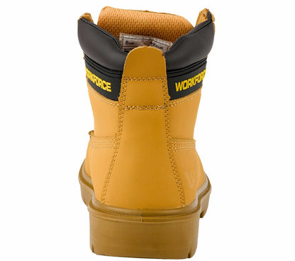 Mens Leather Ankle Safety Boots Lace Up Steel Toe Cap Work Boots Hiker Shoes