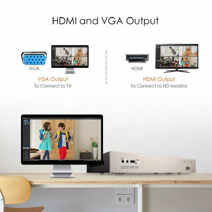 CCTV 1080P DVR 3000TVL 8CH Outdoor Home Surveillance Security Camera System