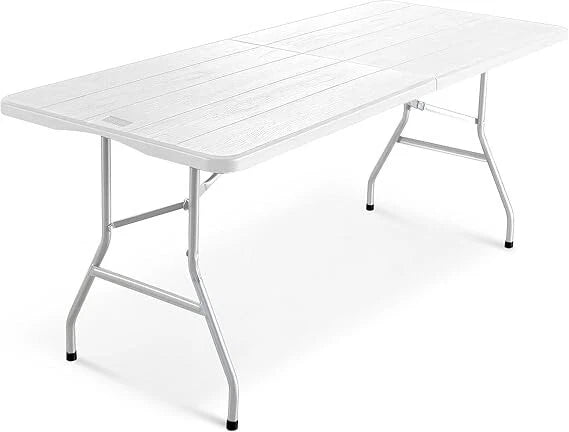 6ft Folding Table–Portable, Waterproof and Sturdy for Indoor Outdoor use