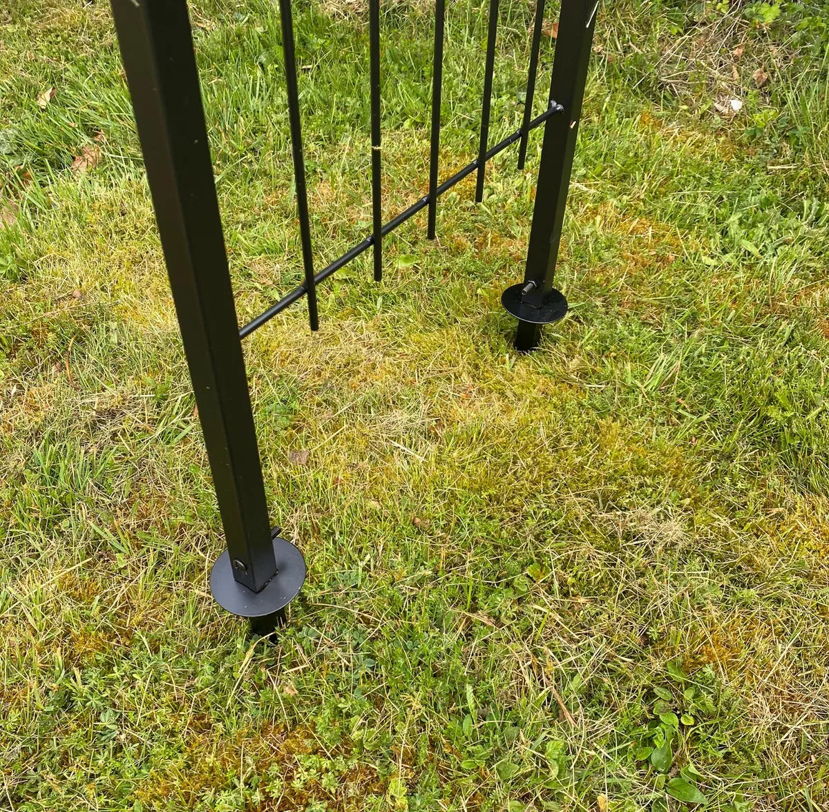 Metal Garden Arbour Style Arch  Design with Ground Spikes