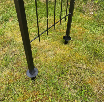 Metal Garden Arbour Style Arch  Design with Ground Spikes