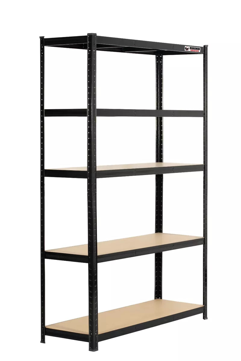 NEW Racking Boltless Garage Shelving Unit - 180x120x45cm, Black, 1000kg