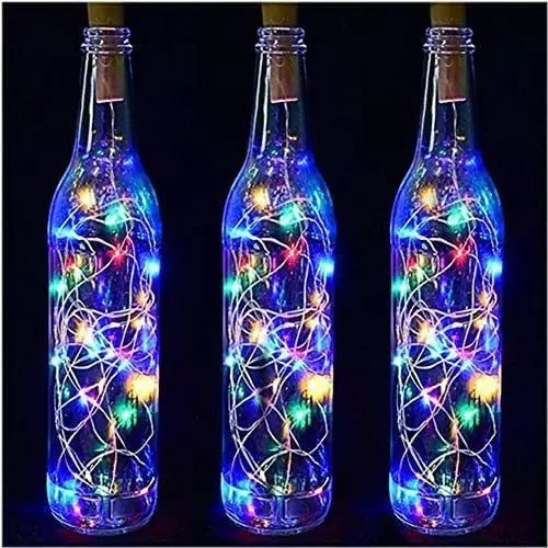 12 Pack Bottle Lights String Lights Wine Lights with Cork 2M 20 LEDs for Party