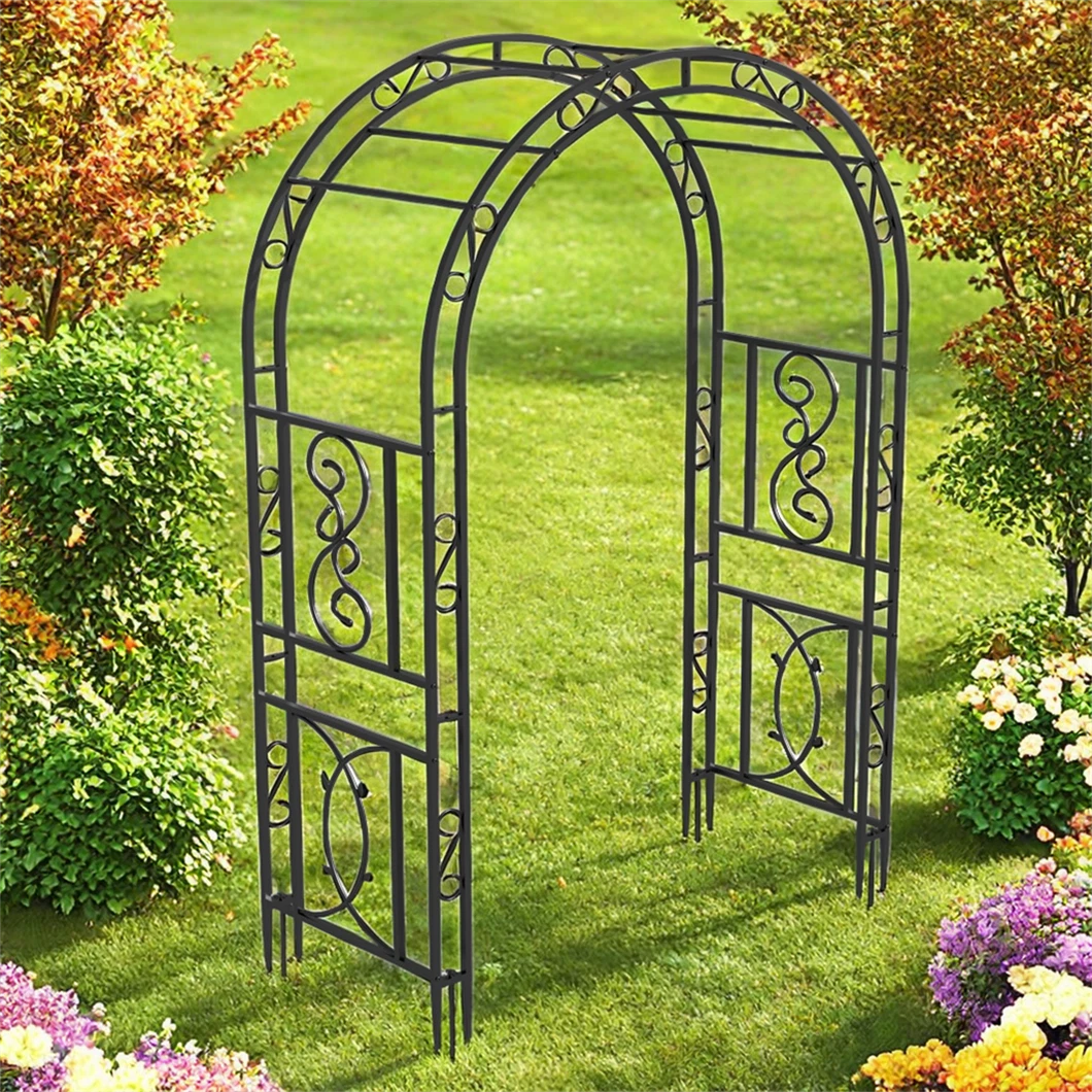 Heavy Metal Garden Arch Trellis Climbing Plants Vine Rack Outdoor Wedding Stand