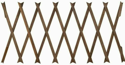 3X Garden Gardeners Dark Wood Coloured Wooden Expanding Expandable trellis 6x2f