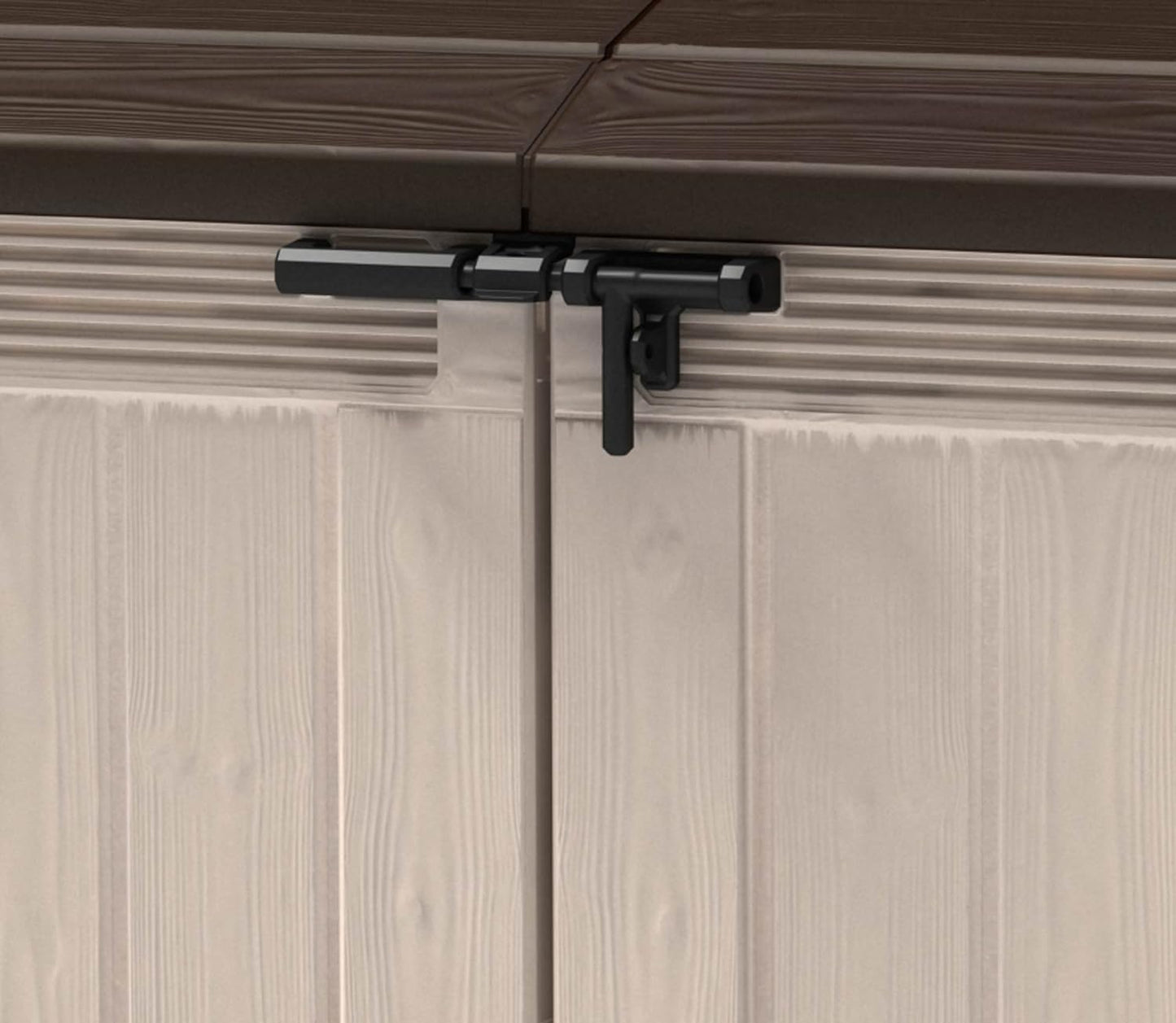 Ultra Outdoor Garden Storage Shed, 177 x 113 x 134 cm - Beige and Brown