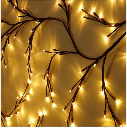 144LED Wall Tree  Willow Vine Lights Bendable Branch Fairy Lighting for Christmas gifts