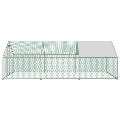 6x3m LARGE OUTDOOR METAL WALK IN CHICKEN HEN POULTRY COOP RUN CAGE PEN HUTCH KENNEL