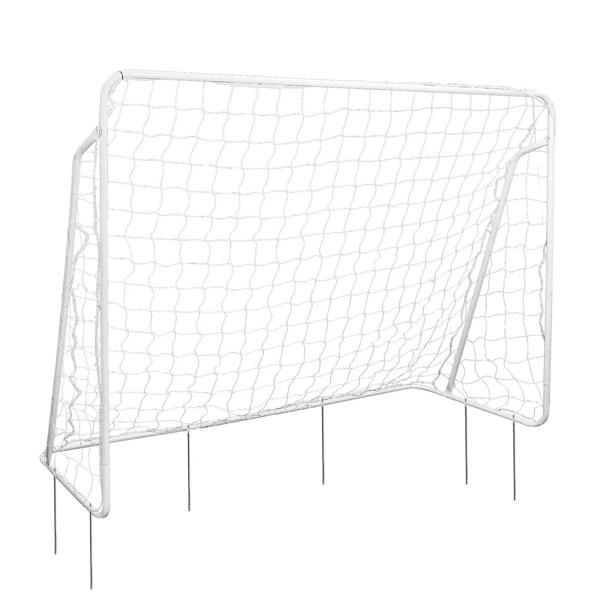 Single Football Goal Post Practice Soccer Training with Outdoo Net and Pegs 7FT x 5FT