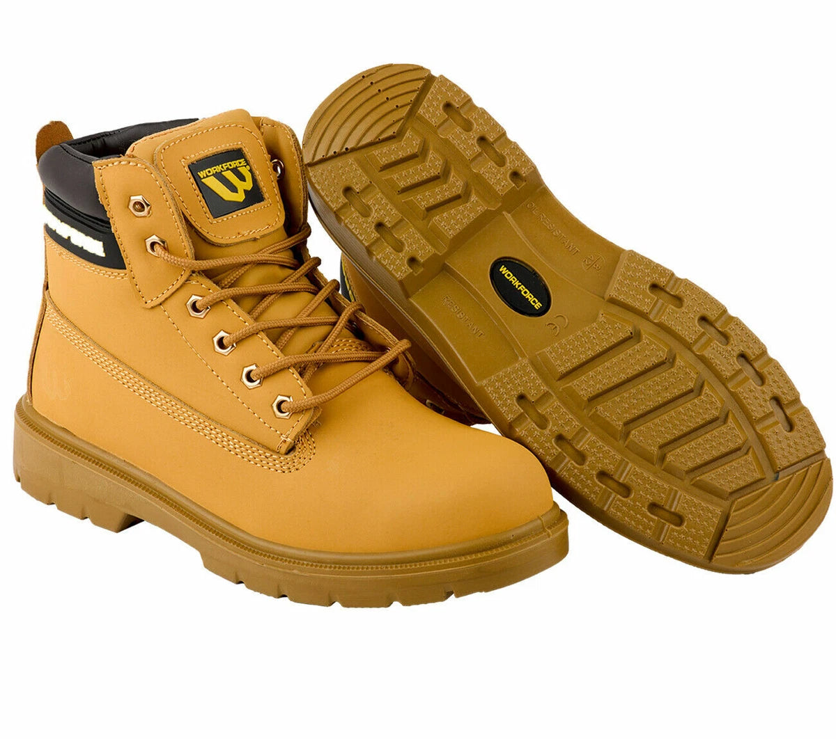 Mens Leather Ankle Safety Boots Lace Up Steel Toe Cap Work Boots Hiker Shoes