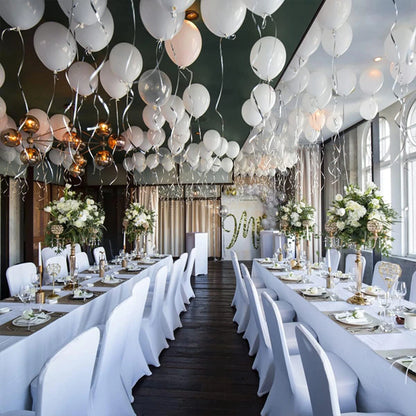 10/50/100x Chair Covers Dining Spandex Slip Seat Cover Wedding Flat Anniversary