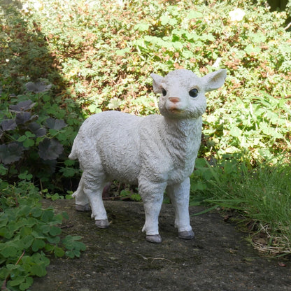 Lamb Statue Sheep Ornament Farmyard Animal Patio Sculptures Indoor outdoor gift