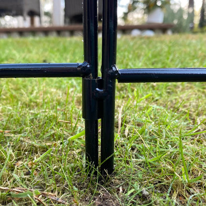 5 x Metal Garden Lawn Edging Path Flower Bed Border Fence Panels (45cm x 41cm)