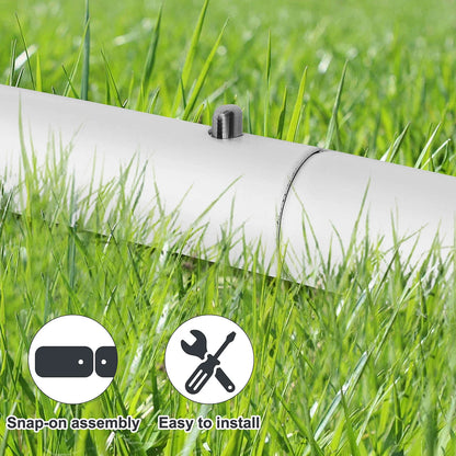 Single Football Goal Post Practice Soccer Training with Outdoo Net and Pegs 7FT x 5FT