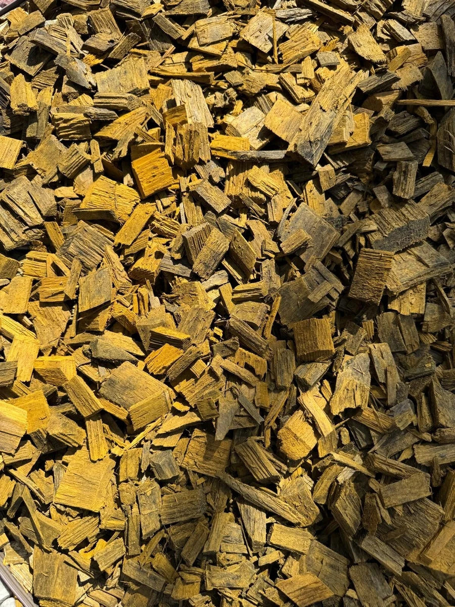 400L Decorative Bark Mulch & Wood Chips - Yellow Garden Landscaping 8 Bags
