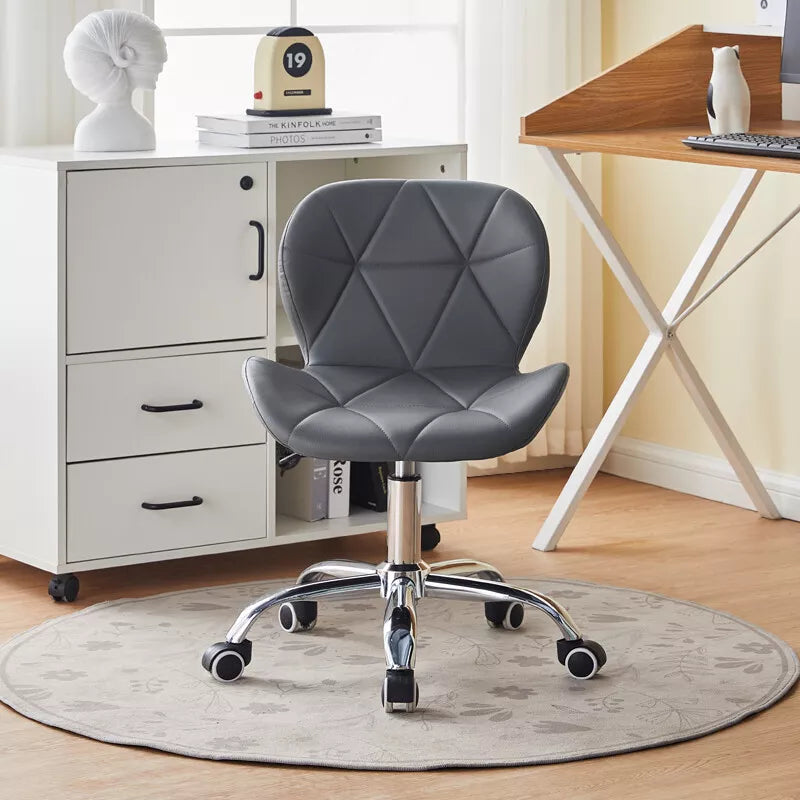Computer Desk Office Chair Chrome Legs Lift Swivel Adjustable Height