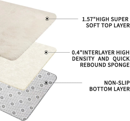 Fluffy Rugs Anti-Slip Large SHAGGY RUG Super Soft Mat Living Room Bedroom Carpet