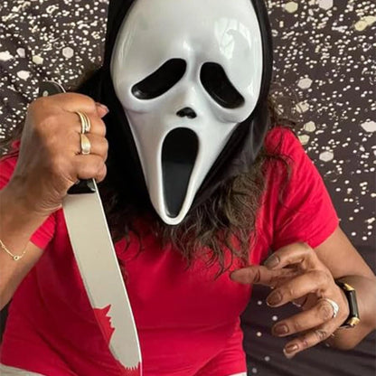 Scream Costume Scary Ghost Face Mask Halloween Adult Scary Scream Cosplay