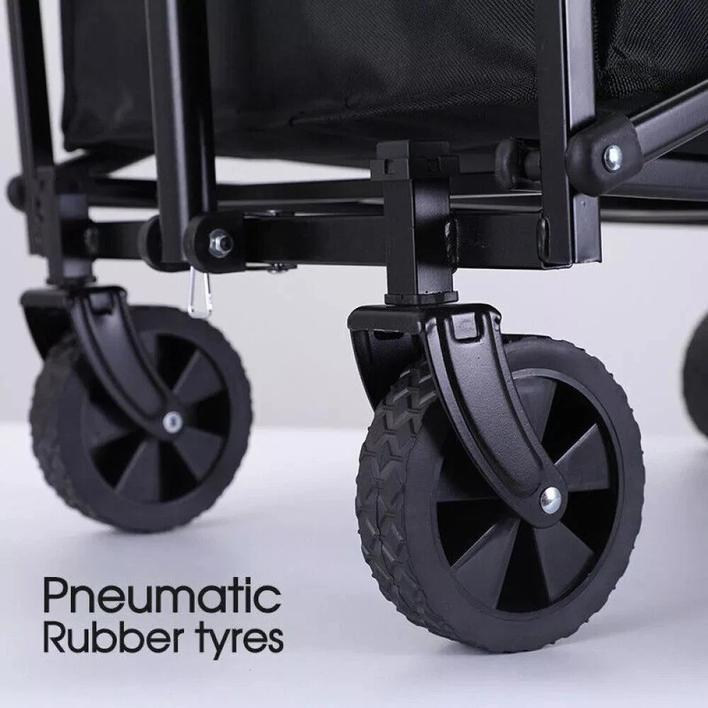 Heavy-Duty Folding Cart Trolley Wagon for Beach Camping Garden 200KG/330LBS