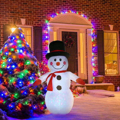 4FT Christmas Inflatable Snowman w/ LED Light Xmas Air Blown Outdoor Yard Decor