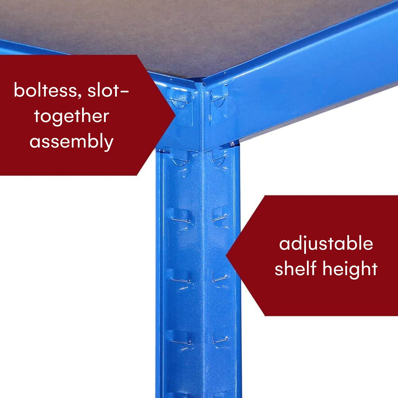 5 Tier Garage Shelving Unit 180x120x60cm 175kg Load Weight Per Tier