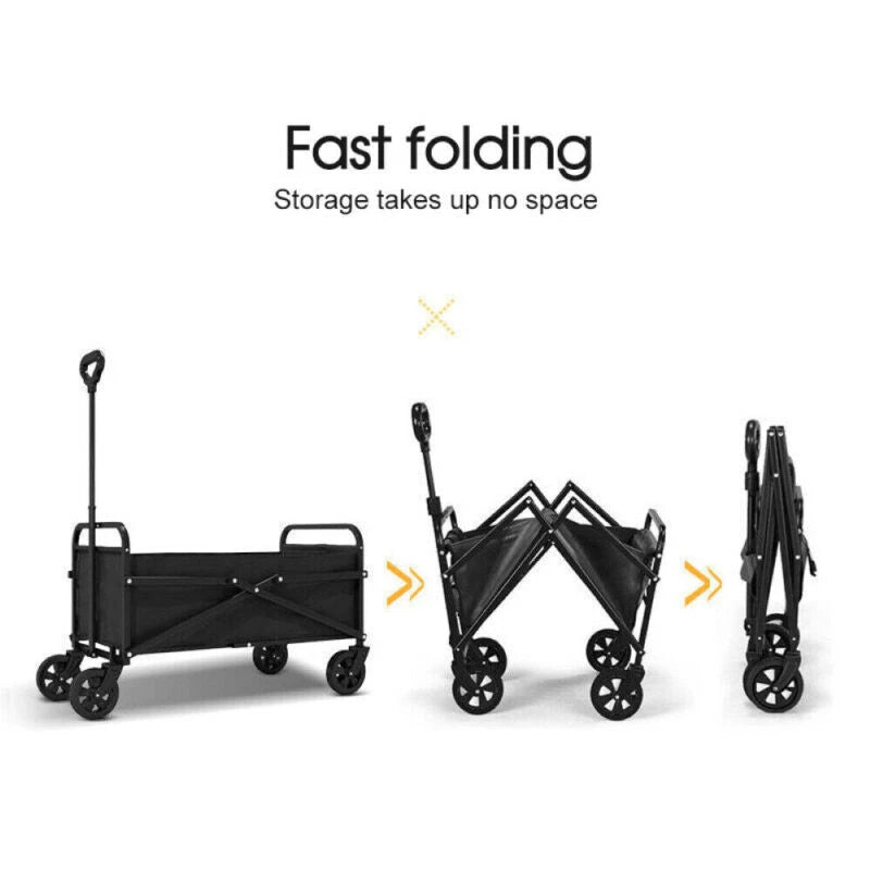 200KG Heavy Duty Garden Camping Beach Cart  Festival Trolley Wagon Cart Foldable