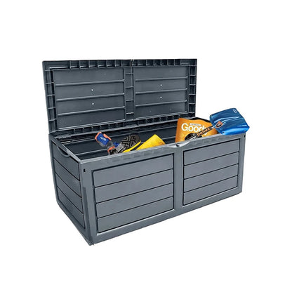 Garden 320 Litre Dark Grey Outdoor Plastic Storage Box