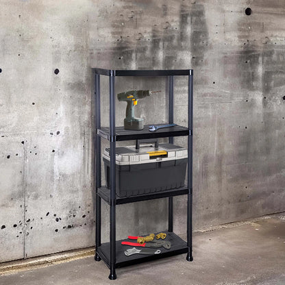 3/4/5 Tier Plastic Shelving Home Storage Unit Shelves Racking Garage Organiser