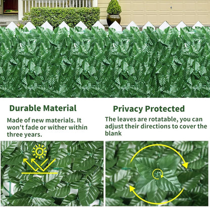 2x3m Artificial Hedge Fake Ivy Leaf Garden Fence Privacy Screening Roll Wall Panel