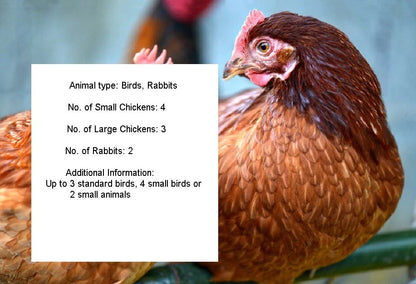 LARGE CHICKEN COOP CHICKEN HOUSE HATCHED HALF MOON HEN HOUSE RABBIT HUTCH