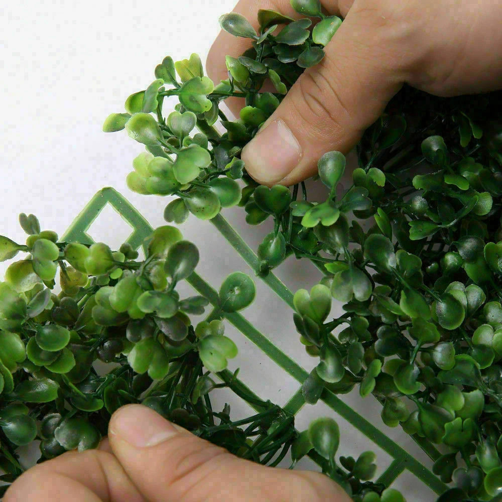 25X Artificial Plant Fence Greenery Wall Hedge Grass Mat Foliage Screen Panels UK