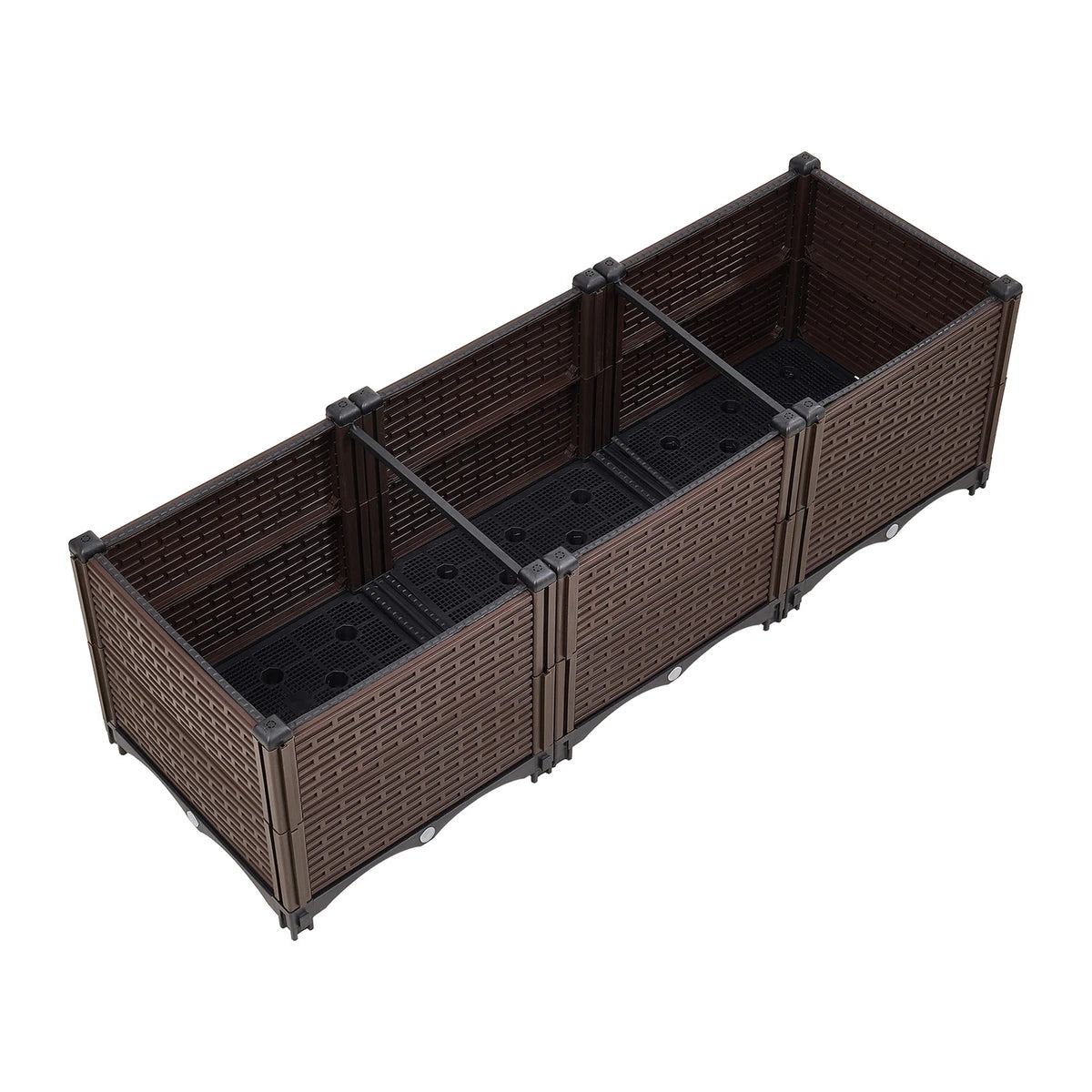 Large Raised Garden Bed Planter Patio Plant Pot Flower Beds Vegetable Grow Box