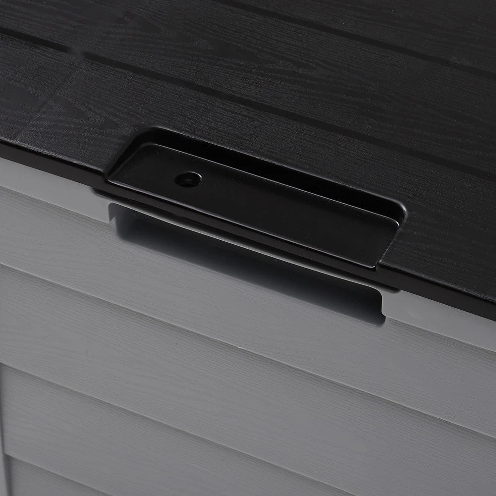 Garden 290 Litre Large Outdoor Storage Box Garden Patio Plastic Chest Lid Container Tool Box