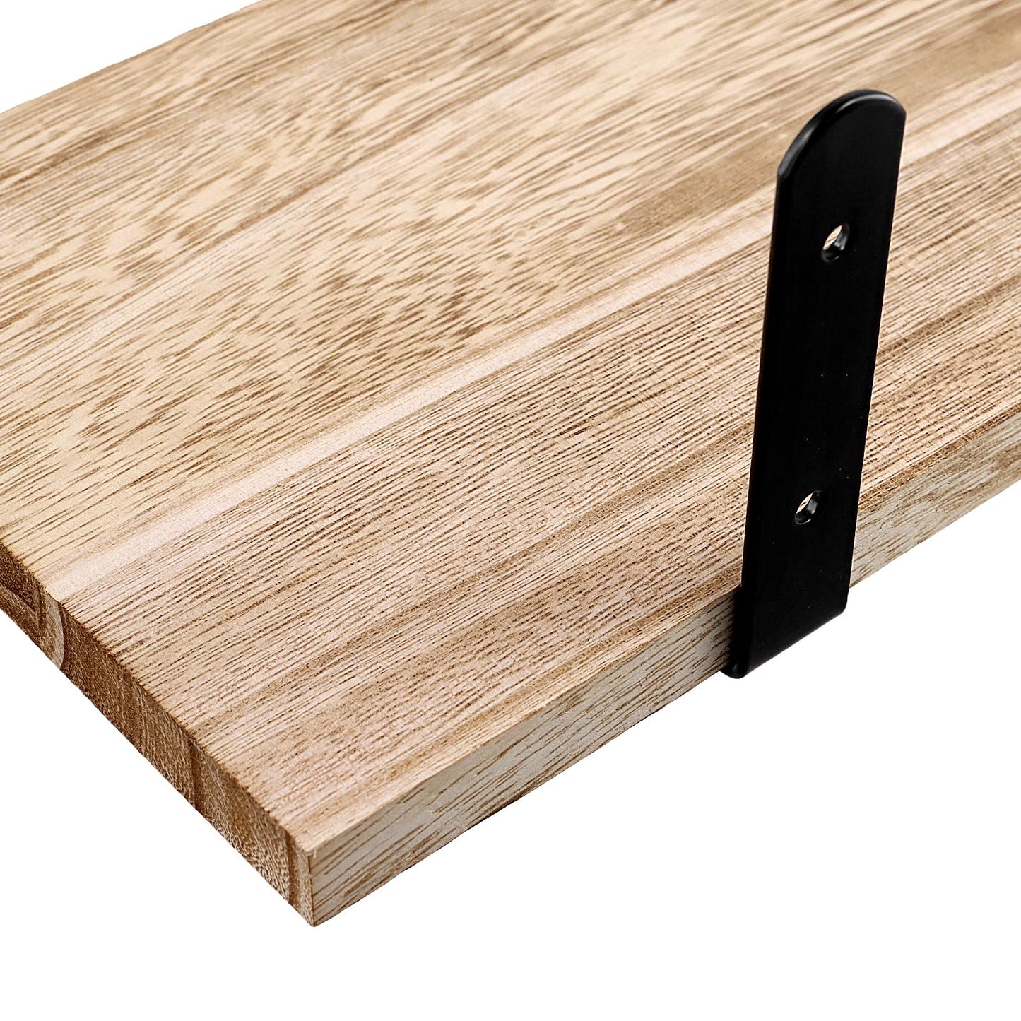 5 Piece Carbonized Natural Wood Shelves Floating Shelves Wall Mounted Storage Wooden Display Shelf