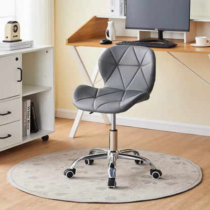Computer Desk Office Chair Chrome Legs Lift Swivel Adjustable Height