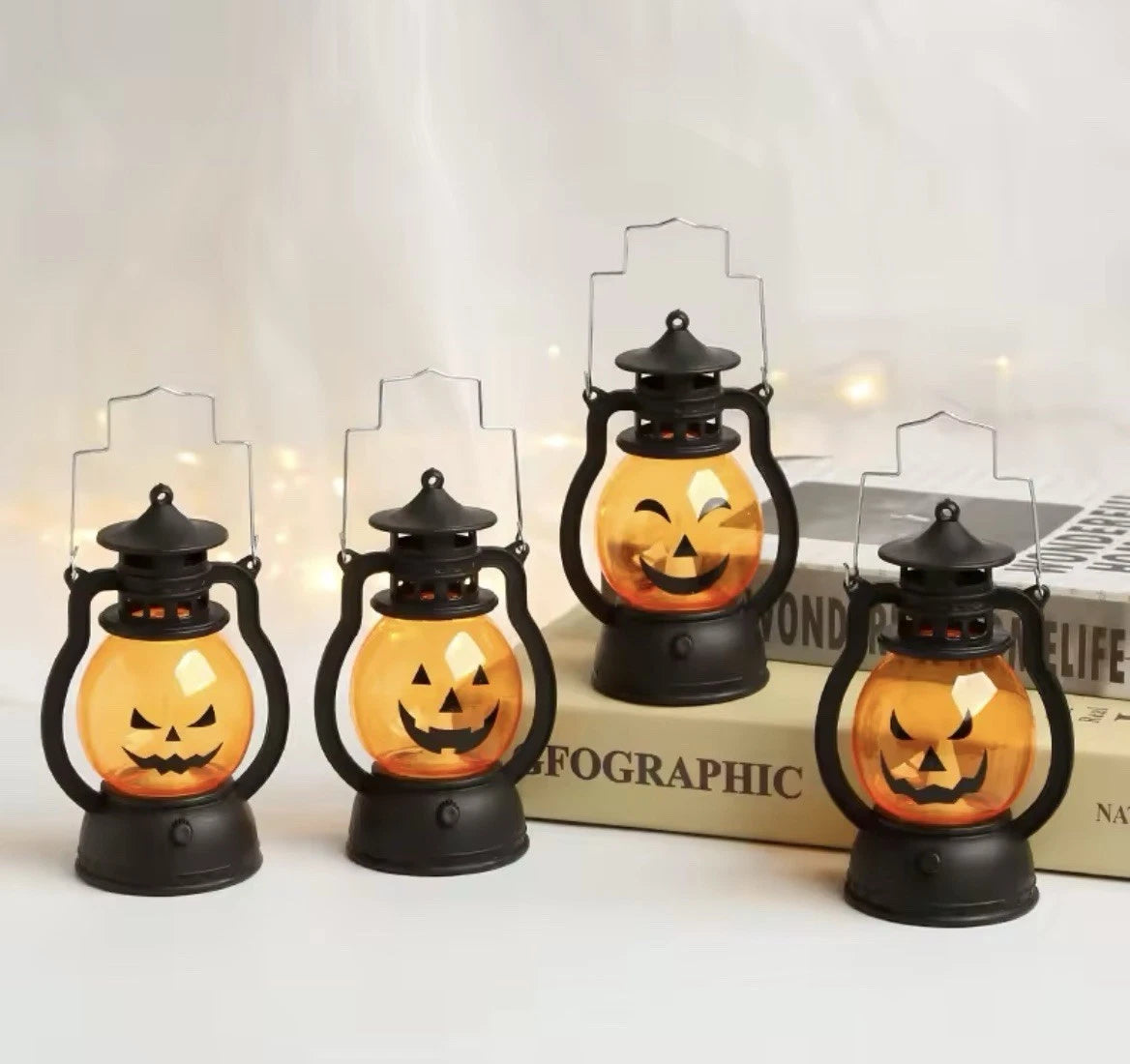 Halloween Pumpkin Lantern Light – Jack O’ Lantern LED Lamp Decoration (12.6cm