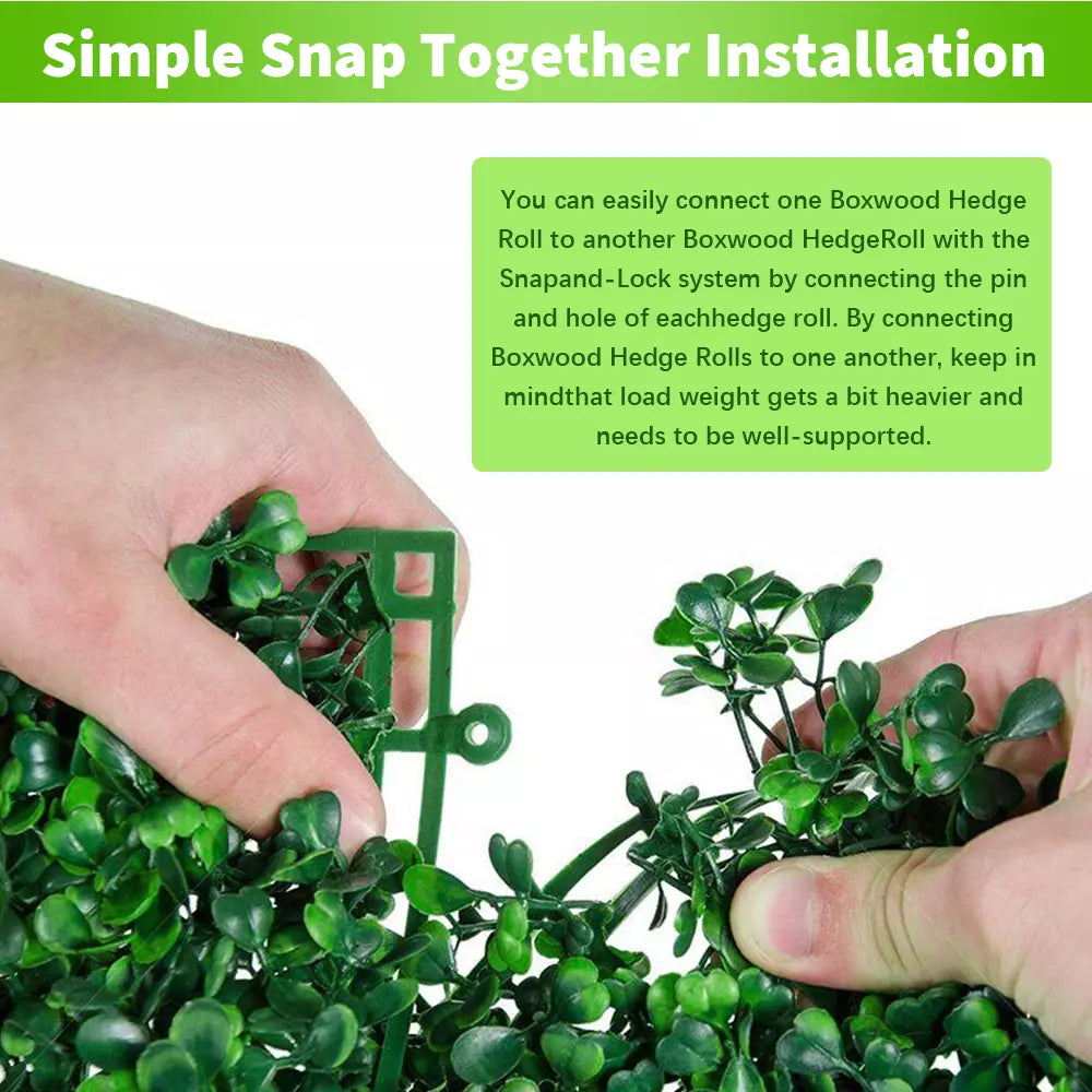 Plant Artificial Mat Greenery Wall Hedge Fence Foliage Panel Home wedding panel