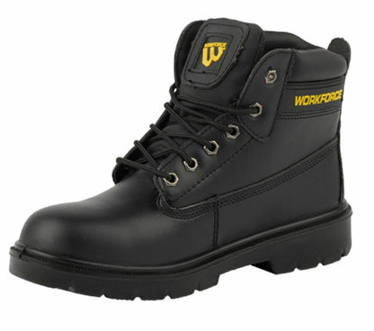 Mens Leather Ankle Safety Boots Lace Up Steel Toe Cap Work Boots Hiker Shoes