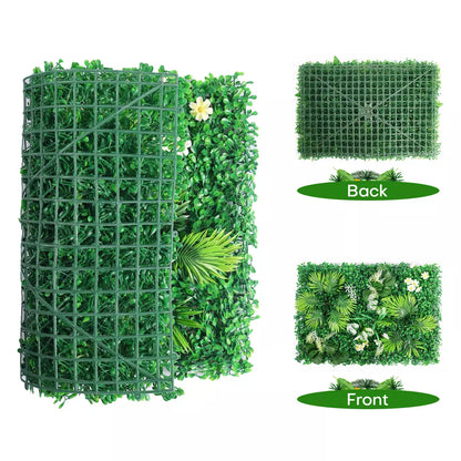 Plant Artificial Mat Greenery Wall Hedge Fence Foliage Panel Home wedding panel