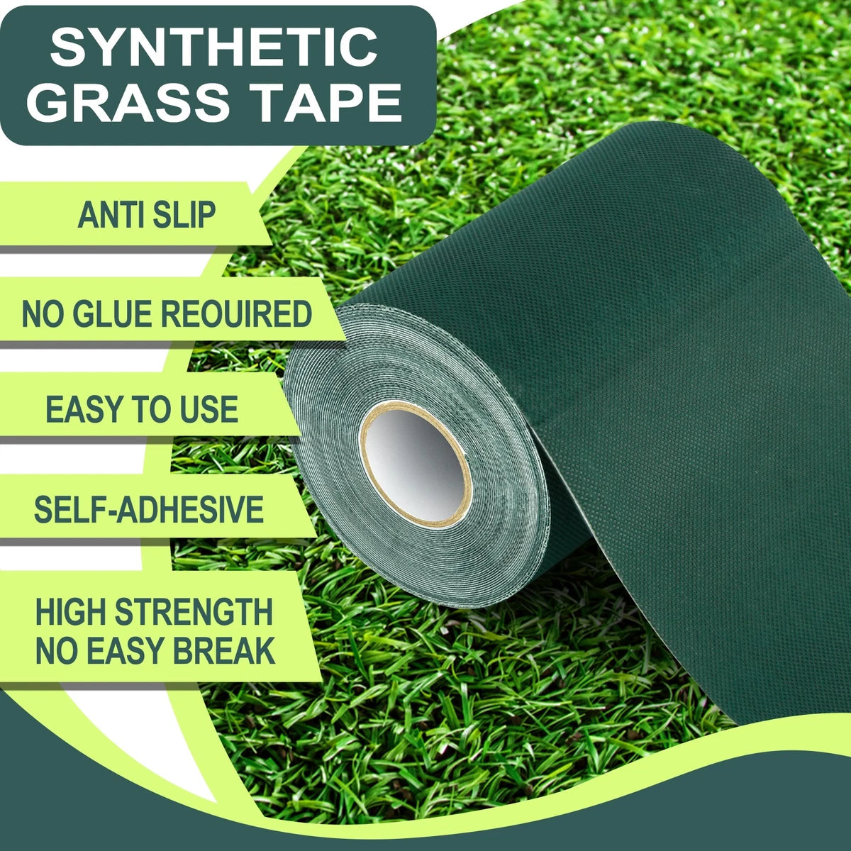 Artificial Grass Joining Tape Self Adhesive Synthetic Turf Lawn Glue Peel