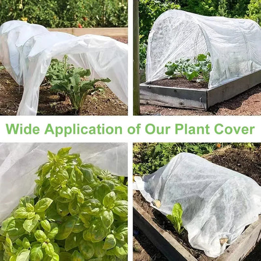 Garden Plant Fleece,Plant Covers Freeze Protection 2.5m x10m,Horticultural Fleece Frost Blanket Cover