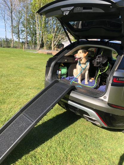 Dog Boot Ramp Travel Folding Dog Transport Lightweight Car Ramp Bi-Fold 156x40cm
