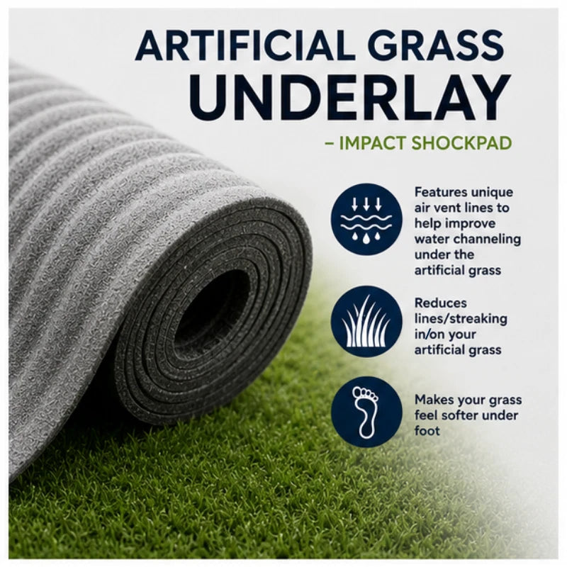 Artificial Grass Underlay - Impact Shockpad - Underlayment - 15m² Roll