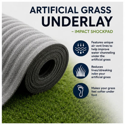 Artificial Grass Underlay - Impact Shockpad - Underlayment - 15m² Roll