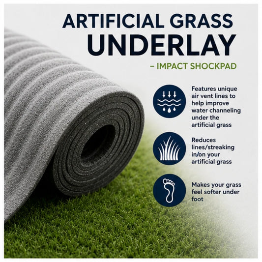 Artificial Grass Underlay - Impact Shockpad - Underlayment - 15m² Roll