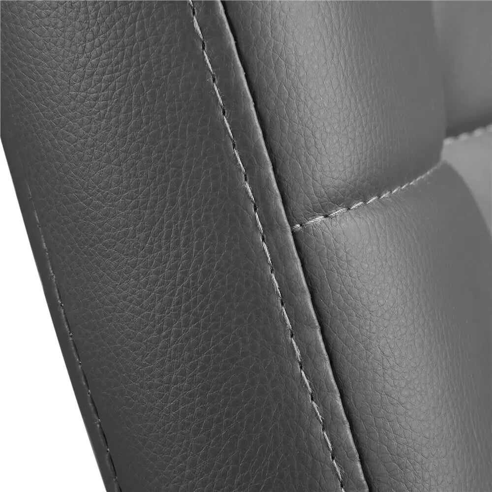 Home Office Chair Faux Leather Computer Desk Chair Adjustable Swivel Chair Arms
