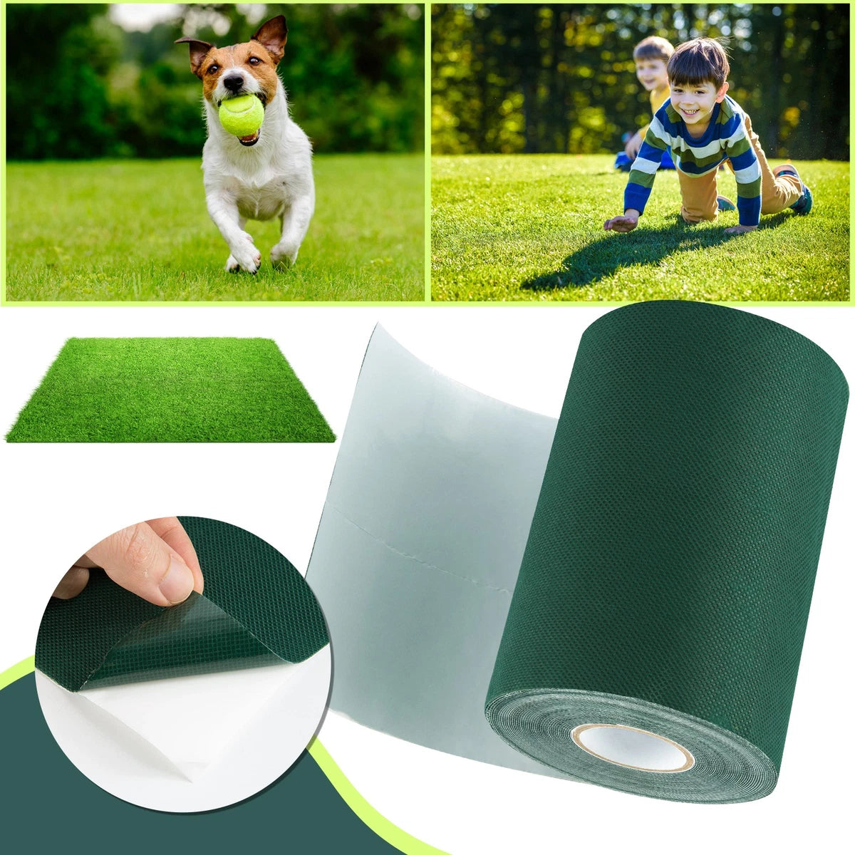 Artificial Grass Joining Tape Self Adhesive Synthetic Turf Lawn Glue Peel