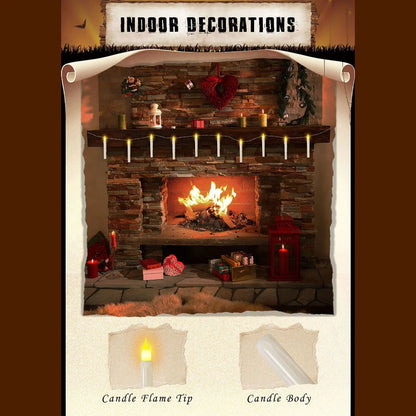 12x Magic Floating Candles Lights with Wand & Remote for Christmas