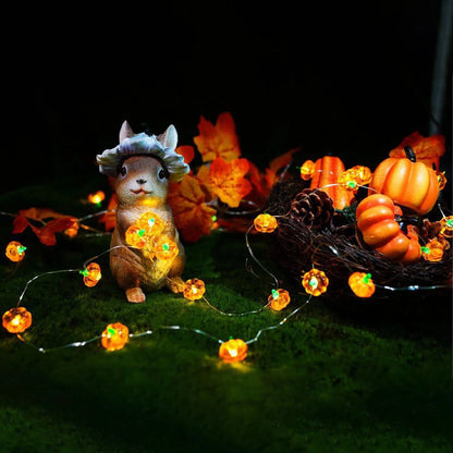 2m 20led Pumpkin LED String Lights Portable Halloween Party Decoration for Home Lantern